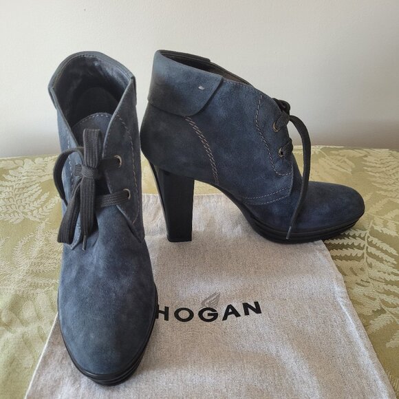 Hogan Suede Ankle Boots - Picture 2 of 8